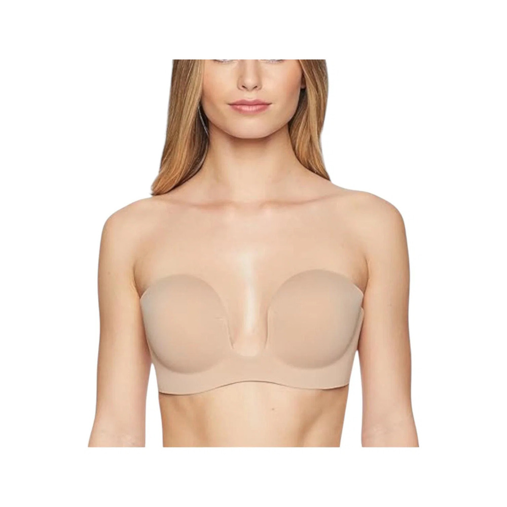 Fashion Forms Women's Voluptuous U Plunge Backless Strapless Bra Nude -